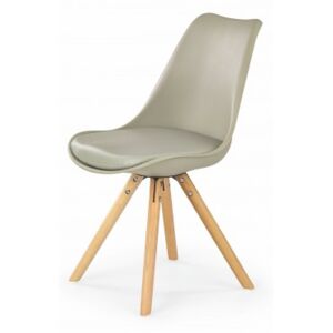 Jídelní židle K201 (khaki, buk)
