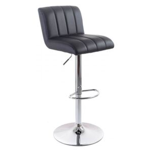 P51552 Barová židle G21 Malea black, koženková, prošívaná