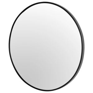 Rea Zrcadlo v kovovém rámu kulaté, černá, 80 cm