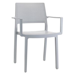 Židle Emi s područkami šedá