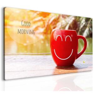 Obraz Good morning + háčky, hřebíčky, čistící hadřík ZDARMA Velikost (šířka x výška): 90x60 cm