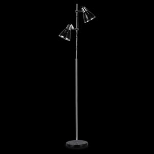Stojací lampa Ideal lux Elvis 001197 PT2 2x60W E27 - černá