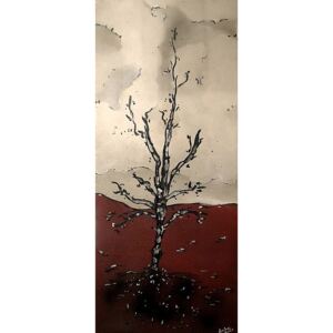 Ručně malovaný obraz Nikol Labe - Abandoned tree