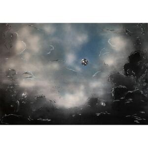 Ručně malovaný obraz Nikol Labe - Blue sky in space