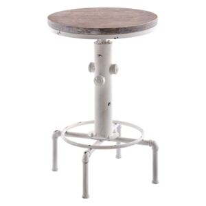 Kovový barový stůl Lumo v industriálním stylu ~ v79-100 x Ø50 cm
