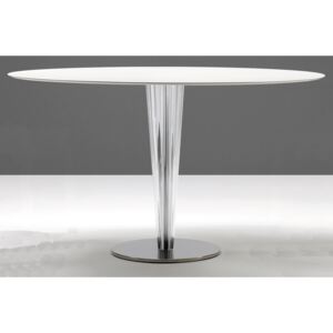 Itálie Moderní kruhový stůl Krystal pr. 130 cm