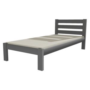 Vomaks Jednolůžková postel VMK011A 80 x 200 cm netransparentní barva šedá bez úložných prostor