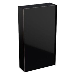 Geberit Acanto - Závěsná skříňka 450x820 mm se zrcadlem uvnitř, černá 500.639.16.1