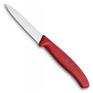 Nůž na zeleninu zoubkovaný SWISS CLASSIC 8 cm červený - Victorinox