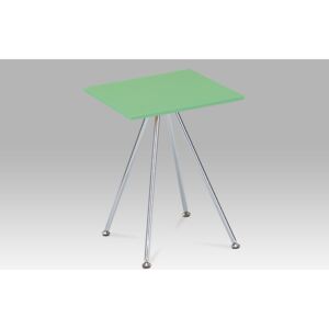 Odkládací stolek, vysoký lesk zelený / chrom, 83467-02 LIM DOPRODEJ