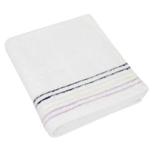 BELLATEX Froté ručníky a osušky Fialové kolekce bílá Osuška 70x140 cm