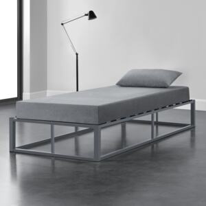 [en.casa] Kovová postel "Kreta" ABMB-0959 90x200 tmavě šedá