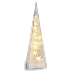 Solight LED vánoční pyramida, 3D efekt světla, 45cm, 3 x AA, teplá bílá - OSTATNI