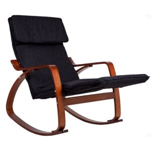 Goodhome Houpací křeslo WOOD DARK