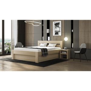 DESTINE postel s úložným prostorem - masivní buk průběžný Povrchová úprava: lak č. W, výška postranice: 50 cm, Rozměry ( šířka x délka): 90 x 200 cm