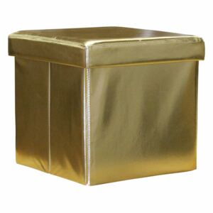 Sedací úložný box zlatý