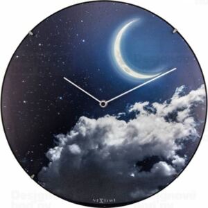 NeXtime 3177 New Moon 35cm nástěnné hodiny