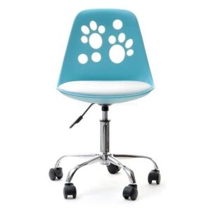 Medo Dětská kancelářská židle FOOT modro-bílá