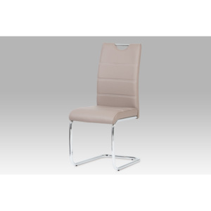 Jídelní židle HC-581 LAN, lanýžová koženka