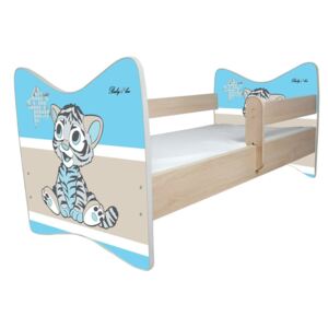Dětská postel DELUXE - BAREVNÝ TYGR 140x70 cm + matrace ZDARMA!
