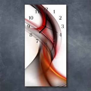 E-shop24, 60x30 cm , Hnn45464986 Nástěnné hodiny obrazové na skle - Abstrakt barevný III