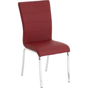 Dieter Knoll Židle, červená, barvy chromu 45x98x56