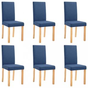 Jídelní židle 6 ks látka / dřevo Dekorhome