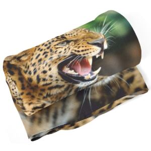 IMPAR Fleecová deka Řev geparda 150x120 cm (Rozměr : 150 x 120 cm)