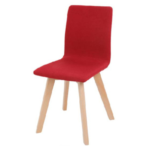 Židle, červená / buk, LODEMA
