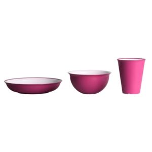 Sada nerozbitného nádobí Omada Sanaliving Set 3pcs Barva: růžová