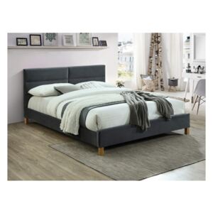 Čalouněná postel SANGRE Velvet, 160x200, šedá