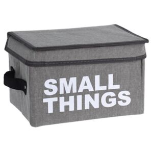 Home collection Úložný box s víkem - šedá - Medium things 21x33x21 cm