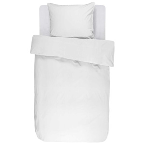 Bavlněné povlečení na postel v bílé barvě, obrázkové povlečení, povlečení na jednolůžko, 100% bavlna - minimalistický styl, Essenza - 140x220+60x70