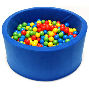 Bazén pro děti 90x40cm kruhový tvar + 200 balónků - modrý