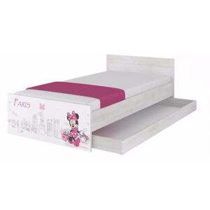 Disney Dětská postel Minnie Paříž 200x90 cm - Bez zábran a bez šuplíku