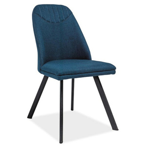 Jídelní židle PALO, 87x46x44, tmavě modrá