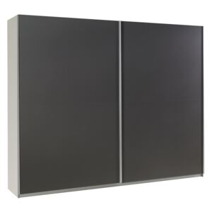 Šatní skříň - LUX 18, bílá/grafit