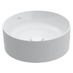 Villeroy & Boch Collaro - Umyvadlo na desku, průměr 400 mm, CeramicPlus, alpská bílá 4A1840R1