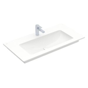 Villeroy & Boch Venticello - Umyvadlo nábytkové 1000x500 mm, bez přepadu, otvor pro baterii, CeramicPlus, alpská bílá 4104AHR1