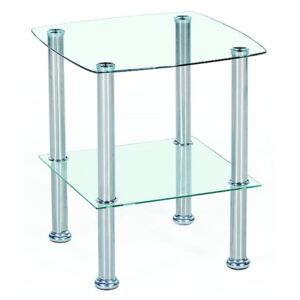 Halmar Konferenční stolek CANARIA, bezbarvé sklo