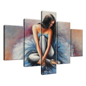 Ručně malovaný obraz Tmavovlasá baletka 100x70cm RM2736A_5A