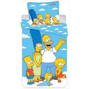 Jerry Fabrics povlečení bavlna Simpsons Family "Clouds" 02 140x200+70x90 cm