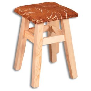 Drewmax dřevěná stolička s měkkým polstrováním NR114