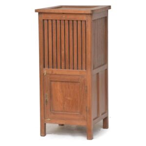 Prádelník z antik teakového dřeva, 45x45x94cm