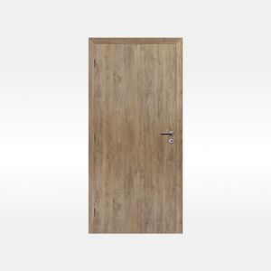 SOLODOOR Interiérové dveře Klasik plné dub alpský, 3D povrch - 60 cm L