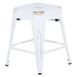 Bílo-zlatá barová stolička 46 cm - CABRILLO