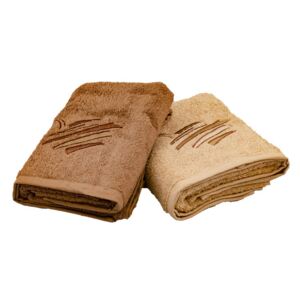 Vesna | Set ručníků 50x100 cm Agata béžový a hnědý