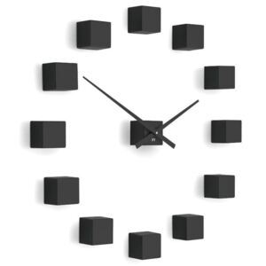 Future Time Designové nástěnné nalepovací hodiny FT3000BK Cubic black