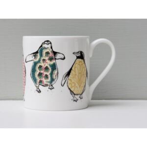Porcelánový hrnek Dancing penguins 300ml, Anna Wright, UK
