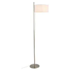 Stojací lampa | Ø33cm, saténový nikl + bílá | Aca Lighting (OD90451FWN)
